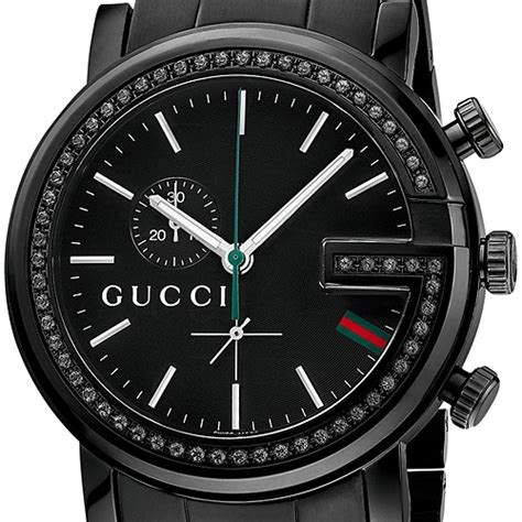 diamond watch gucci|black gucci watch with diamonds.